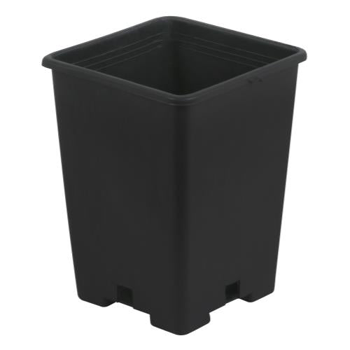 Gro Pro Black Plastic Square Pot 5 x 5 x 7 in (4480/Plt)