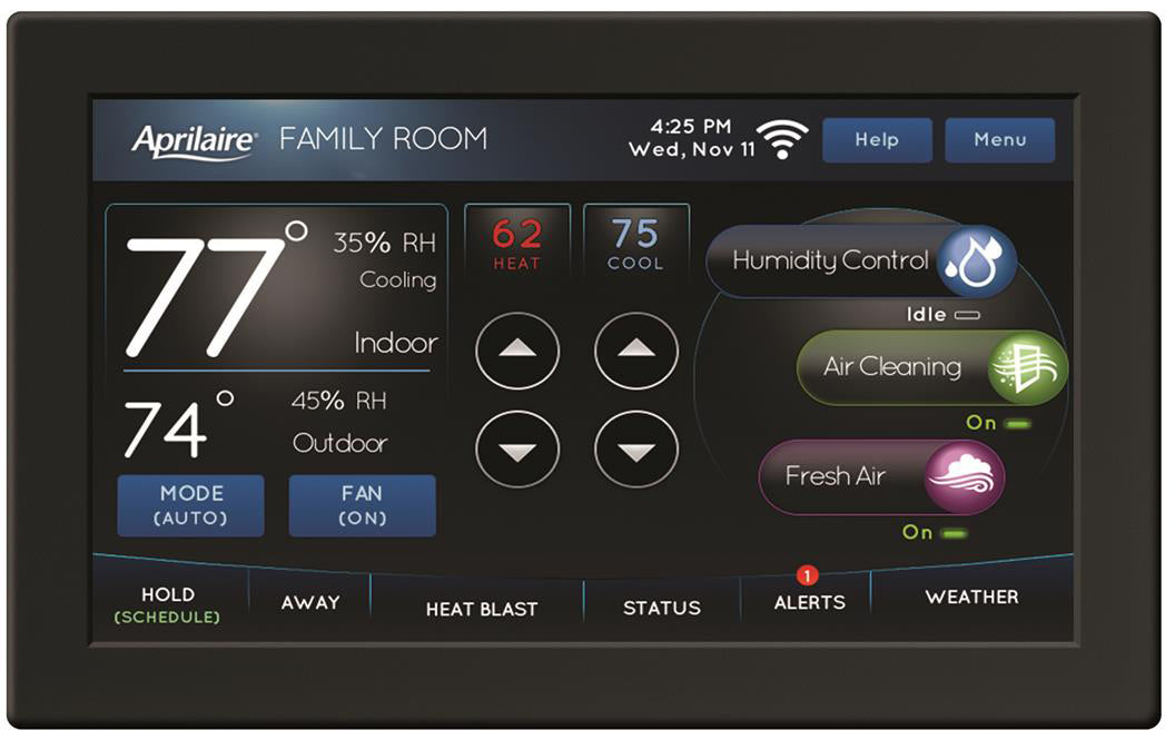 Color Touchscreen Wi-Fi Automation IAQ Thermostat