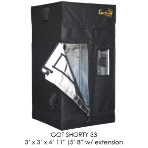 3'x3' Gorilla Grow Tent SHORTY w/ 9" Extension Kit