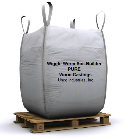 Wiggle Worm Soil Builder PURE Worm Castings Bulk 2000 lb