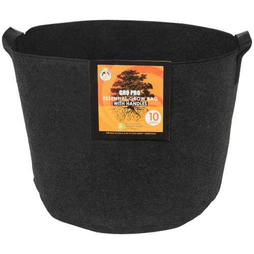 Gro Pro Essential Round Fabric Pot w/ Handles 10 Gallon