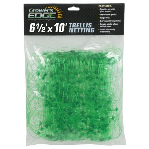 Grower's Edge Green Trellis Netting 6.5 ft x 10 ft