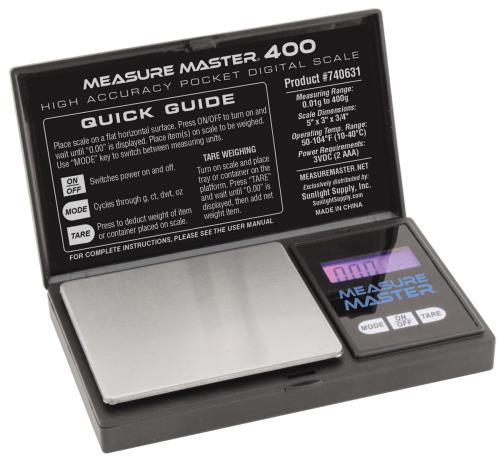 Measure Master 400g High Accuracy Digital Scale - 400g Capacity x 0.01g Accuracy