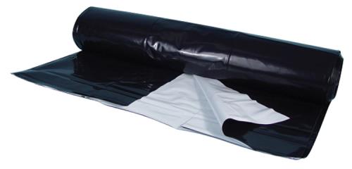Berry Plastics Black/White Poly Sheeting Commercial Size - 5 mil 56 ft x 150 ft