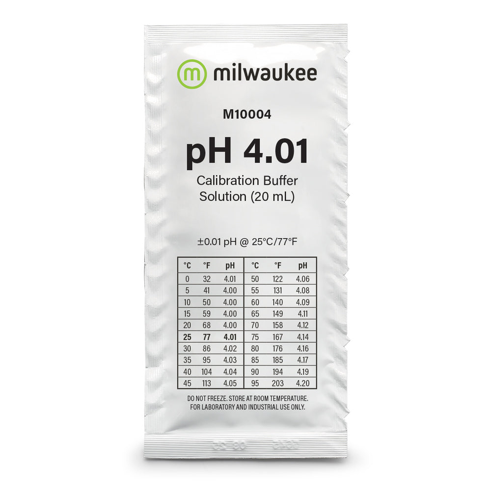 Milwaukee M10004B pH 4.01 Calibration Solution Single Packet