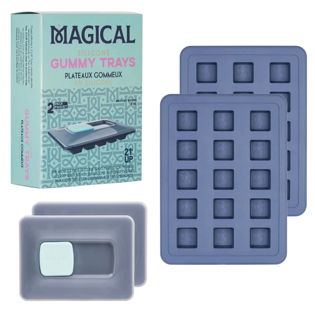 Non-Stick Silicone 21UP™ 8ml Gummy Trays by Magical Butter (Set of 2)